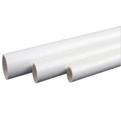 Pvc Feed Pipe Drain Pipe 0.6mpa To 1.6mpa Customized Pvc Pipe Hard Plastic White Cutting