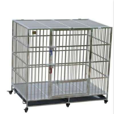 Stainless Steel 202 Large Foldable Cage Dog House Pet Kennel Cages