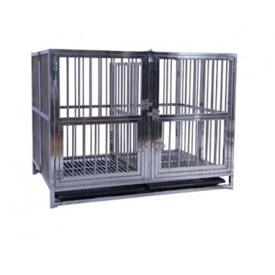 Stainless steel 201 material   folding  Mother cage dog house with ready stock